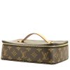 Caja de joyas Louis Vuitton   en lona Monogram marrón y cuero natural - 00pp thumbnail