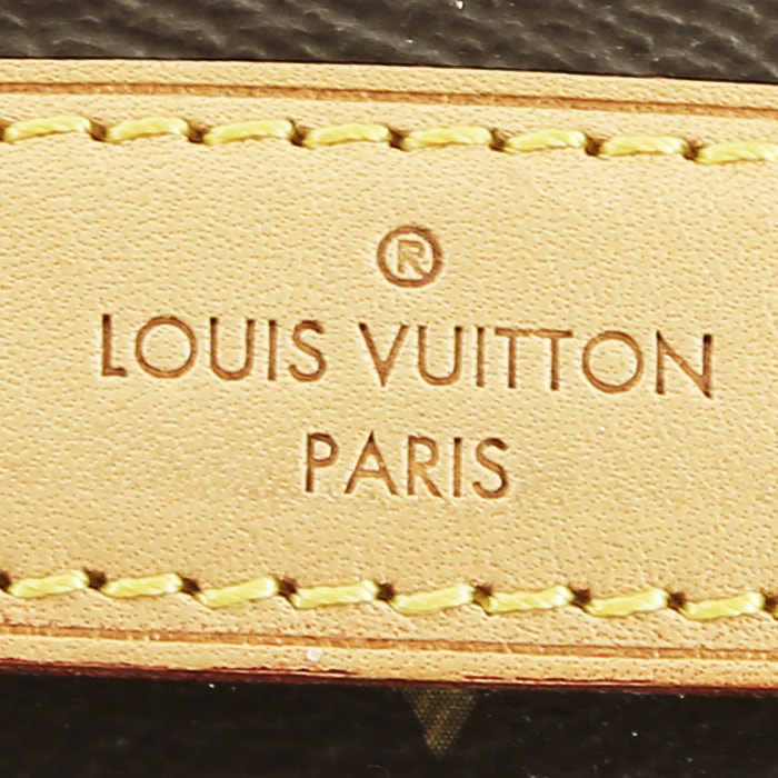 Boîte à bijoux Louis Vuitton   en toile monogram marron et cuir naturel - Detail D3