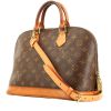 Louis Vuitton  Alma handbag  in brown monogram canvas  and natural leather - 00pp thumbnail