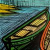 Bernard Buffet, "Deux barques", lithograph in colors on paper, signed and annotated EA, Saint-Tropez serie, of 1979 - Detail D1 thumbnail