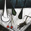 Bernard Buffet, "Nature morte aux compotier" ("Still life to the stew"), lithograph in colors on paper, signed and annotated EA, of 1980 - Detail D1 thumbnail