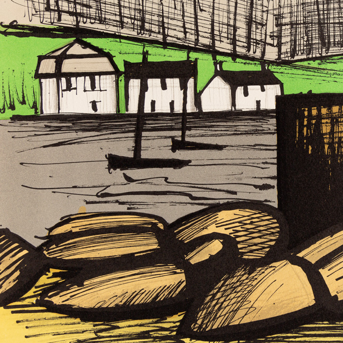 Bernard Buffet (1928-1999), Le Phare de Guilvinec - 1983, Lithographie en couleurs sur papier - Detail D1