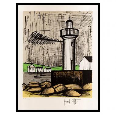 Bernard Buffet (1928-1999), Le Phare de Guilvinec - 1983, Lithograph in colors on paper