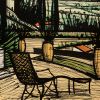 Bernard Buffet, "La fontaine de la Baume", lithograph in colors on paper, signed and annotated EA, of 1987 - Detail D1 thumbnail