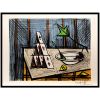 Bernard Buffet, "Le jeu de cartes", lithograph in colors on paper, signed and annotated EA, of 1991 - 00pp thumbnail