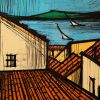 Bernard Buffet, "Saint-Tropez, les toits et la baie", lithographie en couleurs sur papier, signée et annotée EA, de 1991 - Detail D1 thumbnail