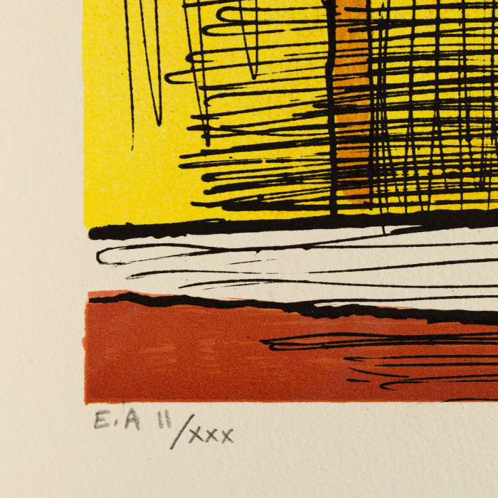 Bernard Buffet (1928-1999), Fleurs dans un pichet II - 1994, Lithographie en couleurs sur papier - Detail D3