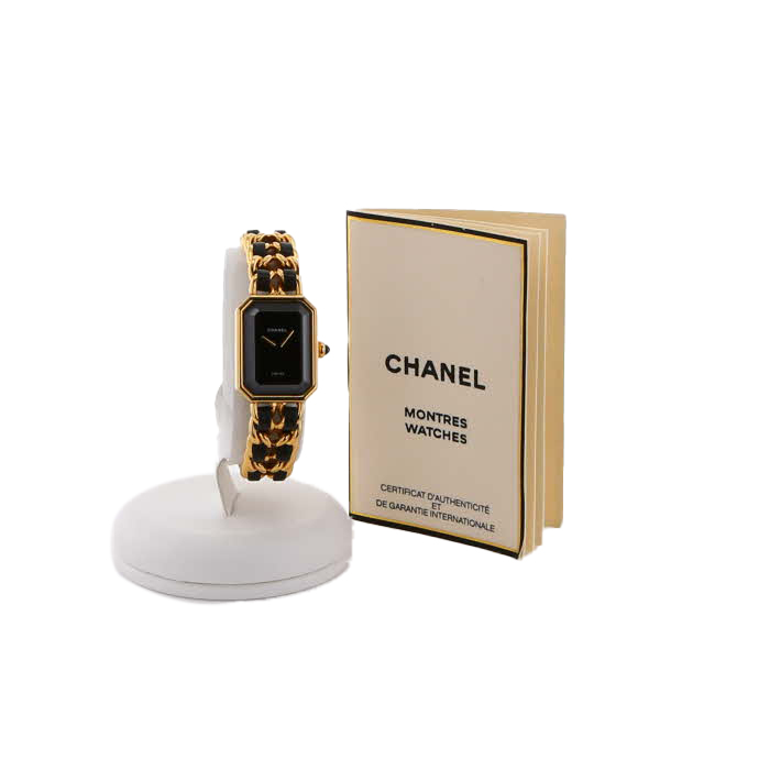 Montre Chanel Première taille M  en plaqué or Vers 1990 - Detail D2