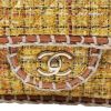 Chanel  Editions Limitées handbag  in yellow mustard quilted tweed - Detail D1 thumbnail