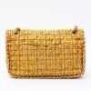 Chanel  Editions Limitées handbag  in yellow mustard quilted tweed - Detail D7 thumbnail