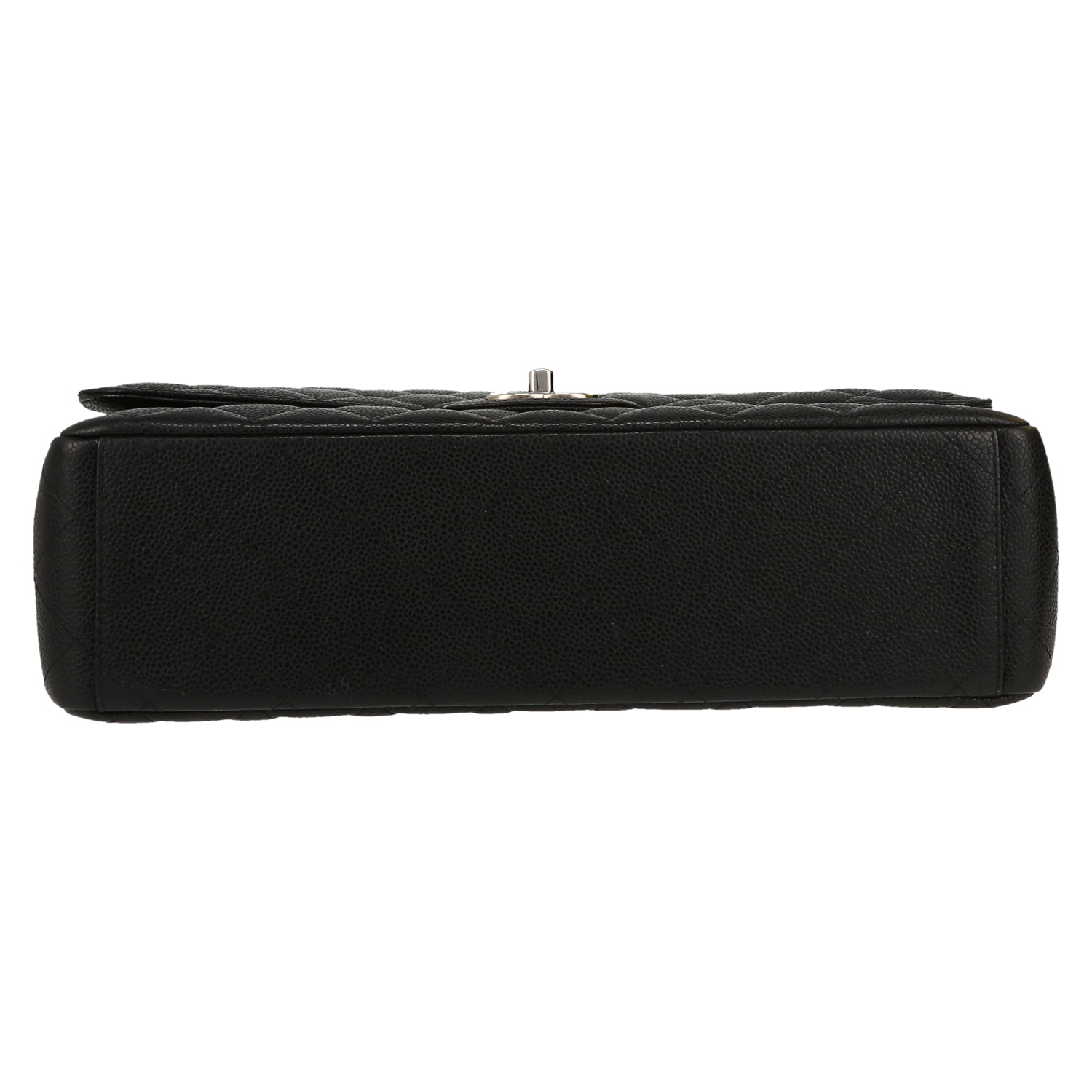 Sac à main Chanel  Timeless Maxi Jumbo en cuir grainé matelassé noir - Detail D1