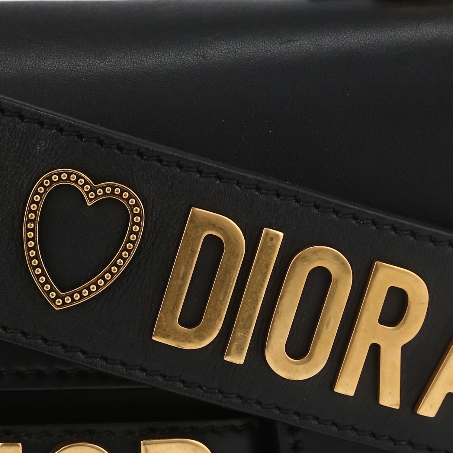 Sac à main Dior  J'Adior en cuir noir - Detail D1