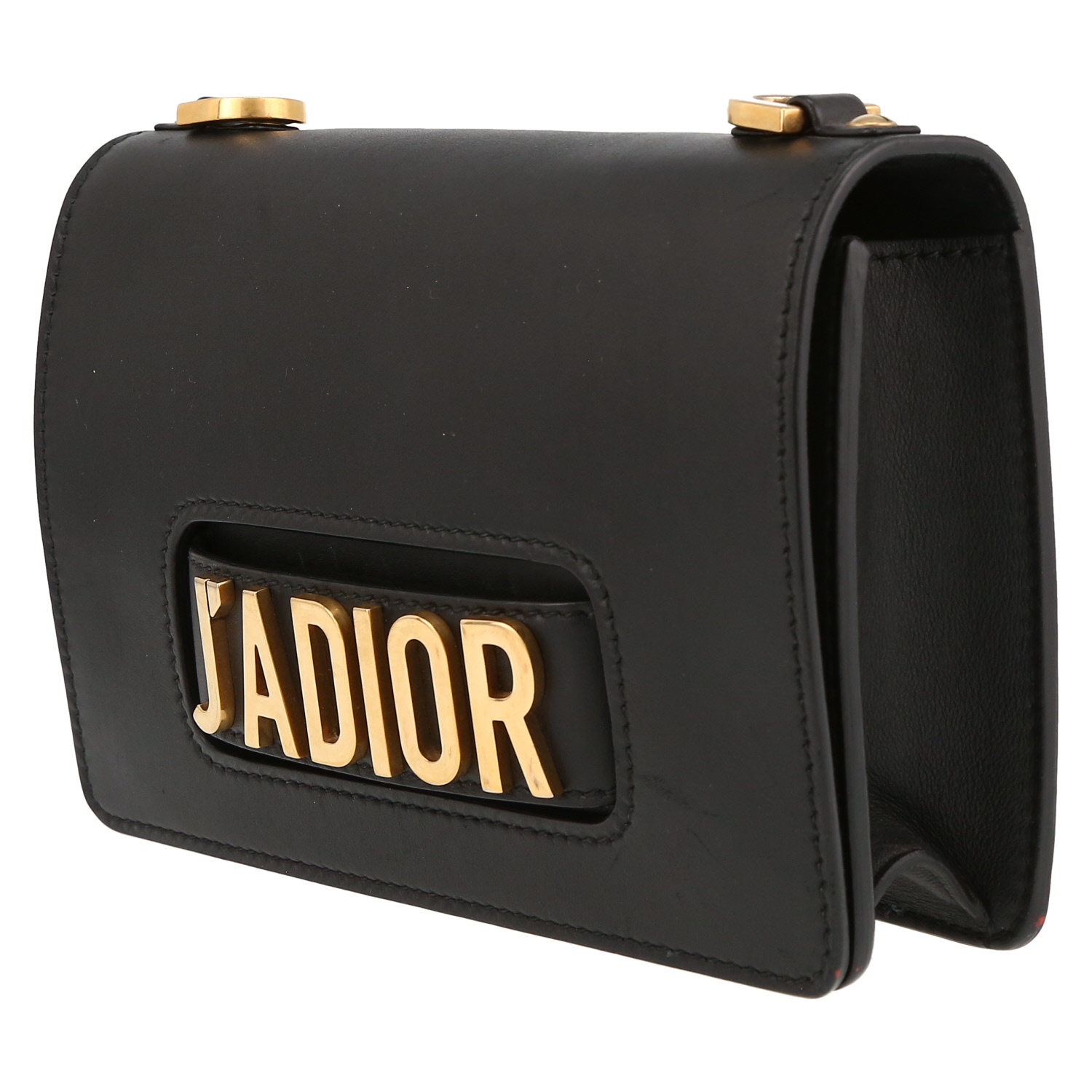Dior J'Adior handbag in black leather - Detail D3