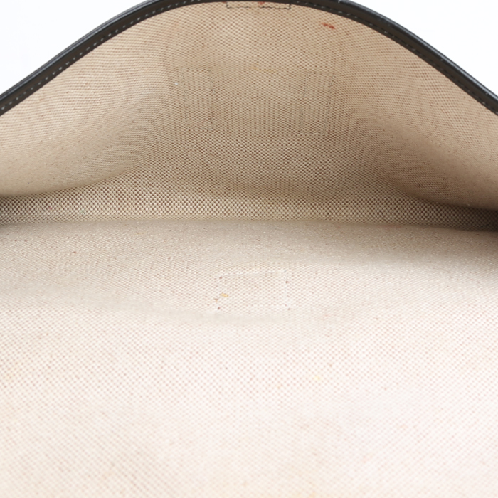 Hermès  Jige pouch  in black box leather - Detail D3