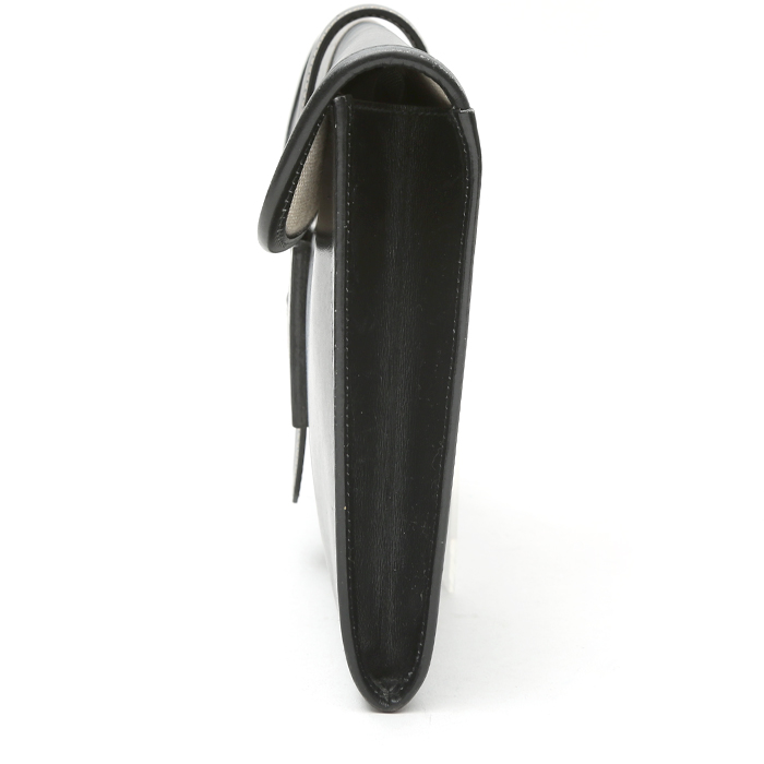 Pochette Hermès  Jige in pelle box nera - Detail D6