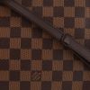 Sac bandoulière Louis Vuitton  Musette en toile damier ébène et cuir marron - Detail D1 thumbnail