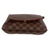 Louis Vuitton  Musette shoulder bag  in ebene damier canvas  and brown leather - Detail D4 thumbnail