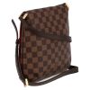 Louis Vuitton  Musette shoulder bag  in ebene damier canvas  and brown leather - Detail D6 thumbnail