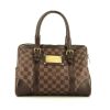 Louis Vuitton  Berkeley handbag  in ebene damier canvas  and brown leather - 360 thumbnail