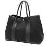 Hermès  Garden Party shopping bag  in black canvas  and black leather - 00pp thumbnail