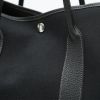 Hermès  Garden Party shopping bag  in black canvas  and black leather - Detail D1 thumbnail