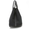 Hermès  Garden Party shopping bag  in black canvas  and black leather - Detail D7 thumbnail