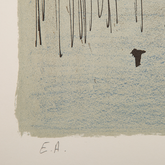 Bernard Buffet, "New York", lithograph in seven colors on paper, signed and annoted EA, of 1967 - Detail D3