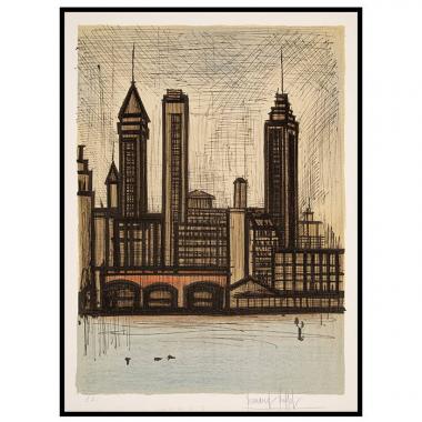 Bernard Buffet, "New York", lithograph in seven colors on paper, signed and annoted EA, of 1967