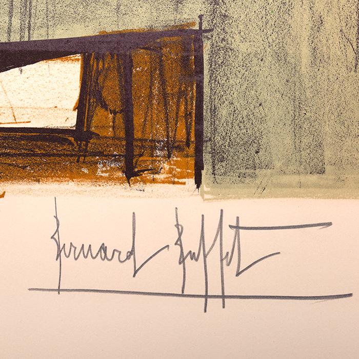 Bernard Buffet, "Anémones", lithograph in colors on paper, signed and justified EA, of 1976 - Detail D2