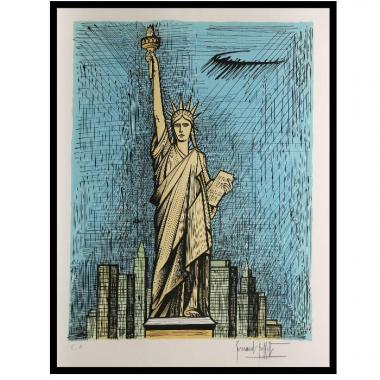 Bernard Buffet (1928-1999), La Statue de la Liberté - 1986, Lithographie en couleurs sur papier