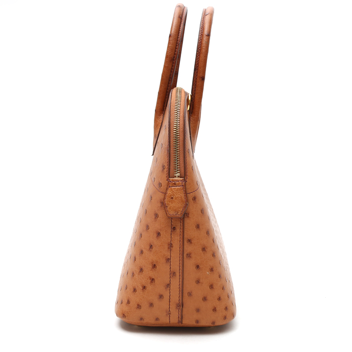 Sac à main Hermès  Bolide 31 cm en autruche gold - Detail D7