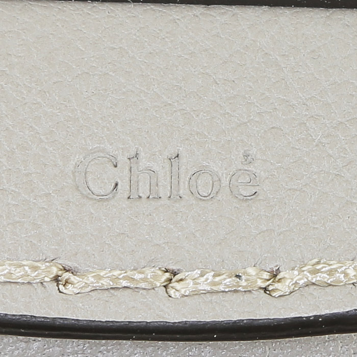 Borsa Chloé  Edith in pelle grigia - Detail D4