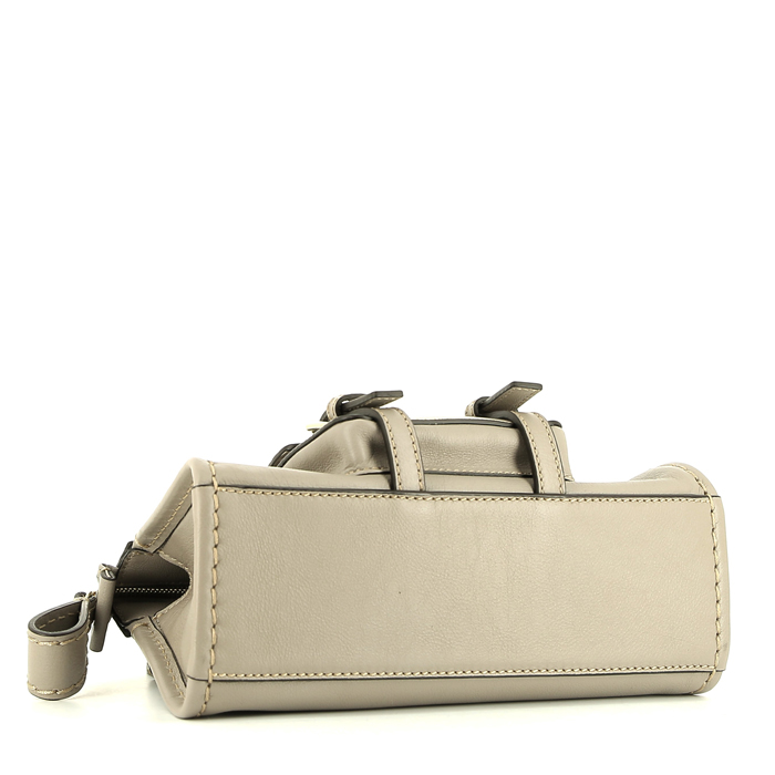 Sac à main Chloé  Edith en cuir gris - Detail D5