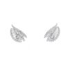 Vintage  earrings for non pierced ears in white gold and diamonds - 00pp thumbnail
