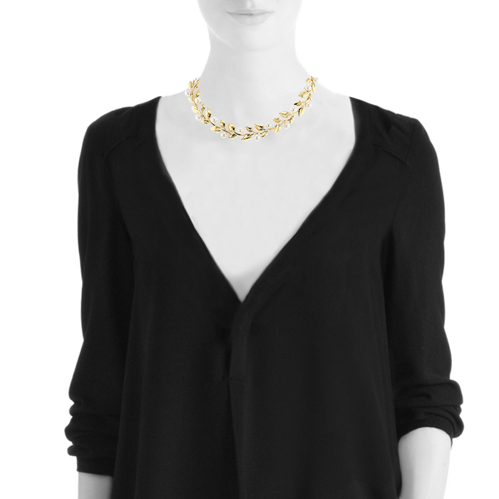 Van Cleef
Arpels necklace in yellow gold and cultured pearls - Detail D1
