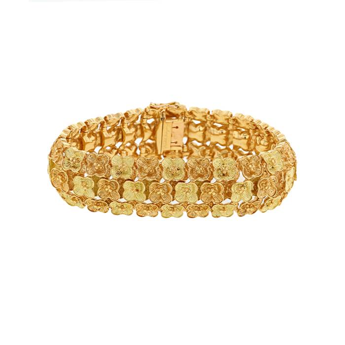 Brazalete Vintage  de oro amarillo