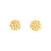 Paire de clips d'oreilles Hortensia Vintage  en or jaune - 00pp thumbnail