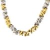 Zolotas  necklace in 22 carats yellow gold and silver - 00pp thumbnail