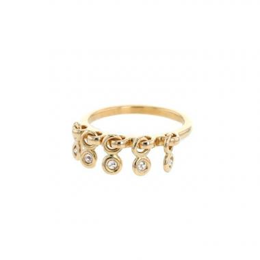 Dior Coquine ring in yellow gold and diamonds