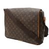 Louis Vuitton  Abbesses shoulder bag  in brown monogram canvas  and natural leather - 00pp thumbnail