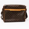 Louis Vuitton  Abbesses shoulder bag  in brown monogram canvas  and natural leather - Detail D7 thumbnail
