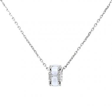 Collar Chanel Ultra de oro blanco, cerámica y diamantes