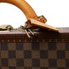 Louis Vuitton  Valise suitcase  in ebene damier canvas  and natural leather - Detail D1 thumbnail
