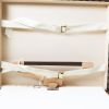 Louis Vuitton  Valise suitcase  in ebene damier canvas  and natural leather - Detail D3 thumbnail