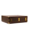Louis Vuitton  Valise suitcase  in ebene damier canvas  and natural leather - Detail D5 thumbnail