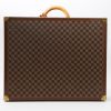Valise Louis Vuitton  Valise en toile damier ébène et cuir naturel - Detail D8 thumbnail