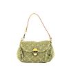 Louis Vuitton  Pleaty handbag  in green monogram denim canvas  and natural leather - 360 thumbnail