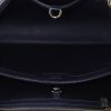 Louis Vuitton  Capucines MM handbag  in navy blue leather taurillon clémence  and beige python - Detail D3 thumbnail