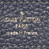 Louis Vuitton  Capucines MM handbag  in navy blue leather taurillon clémence  and beige python - Detail D4 thumbnail