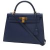 Bolso de mano Hermès  Kelly 32 cm en cuero epsom azul indigo - 00pp thumbnail